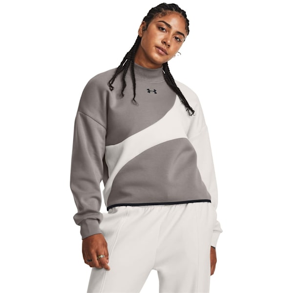 Sweatshirts Under Armour Unstoppable Flc Crop Crew Grå 168 - 172 cm/M
