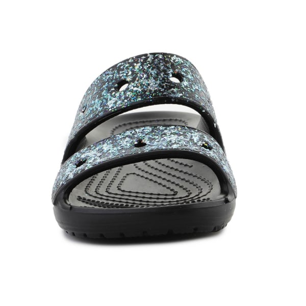 Rantakengät Crocs Classic Glitter Sandal Kids Mustat 33