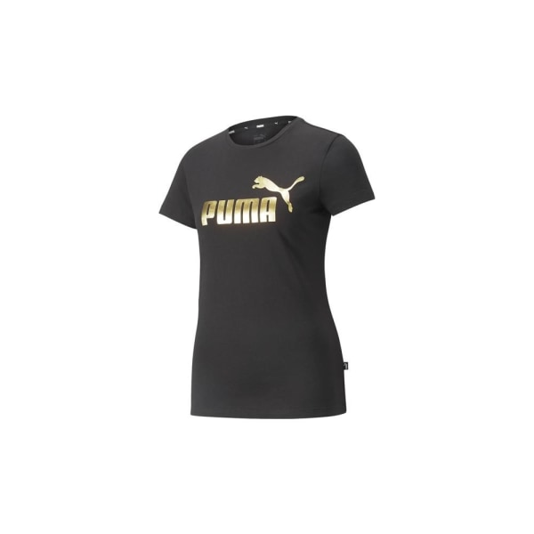 T-paidat Puma Ess Metallic Logo Tee Mustat 170 - 175 cm/M