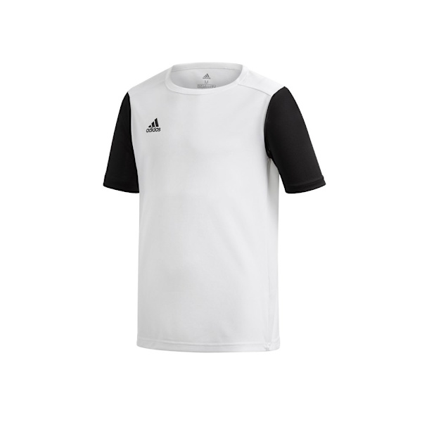 T-shirts Adidas JR Estro 19 Hvid,Sort 159 - 164 cm/L