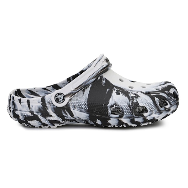 Træsko Crocs Classic Marbled Clog Hvid,Sort 36