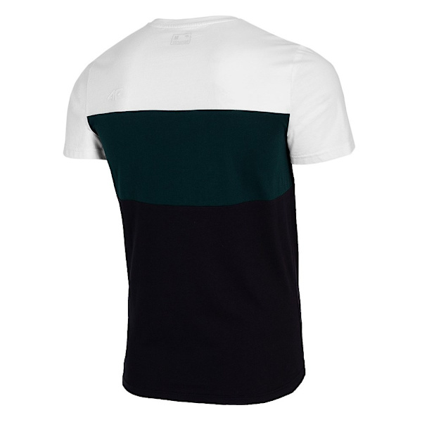 T-shirts 4F TSM016 Hvid,Sort 179 - 182 cm/L