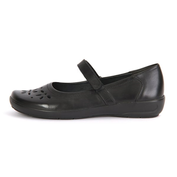 Ballerina Semler Flora Softnappa Svarta 3 UK women
