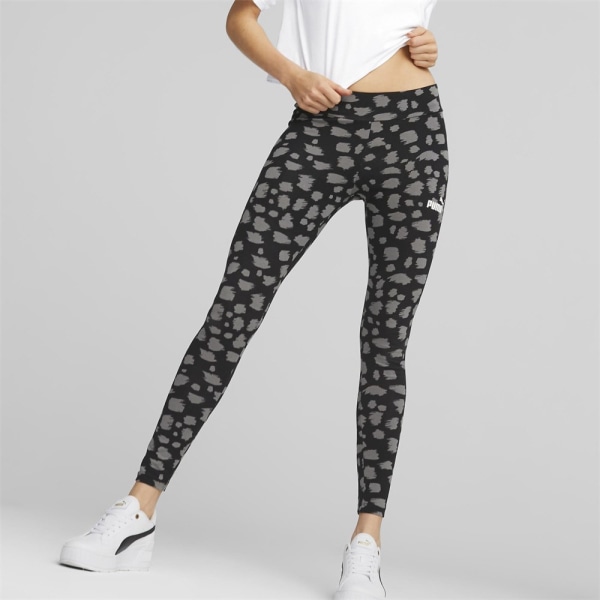 Byxor Puma Ess Animal Leggings Svarta 176 - 181 cm/L