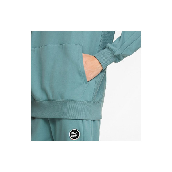 Puserot je Fleecet Puma T7 GO For Hoodie TR Vihreät 170 - 175 cm/S