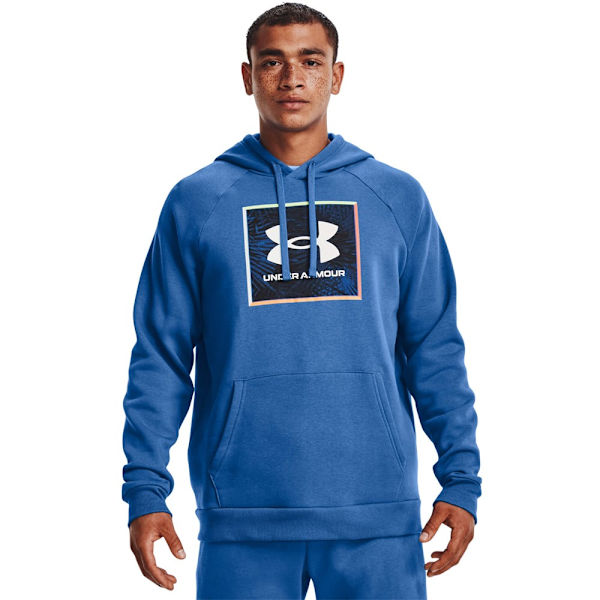 Puserot je Fleecet Under Armour Rival Fleece Graphic Hoodie Vaaleansiniset 178 - 182 cm/M