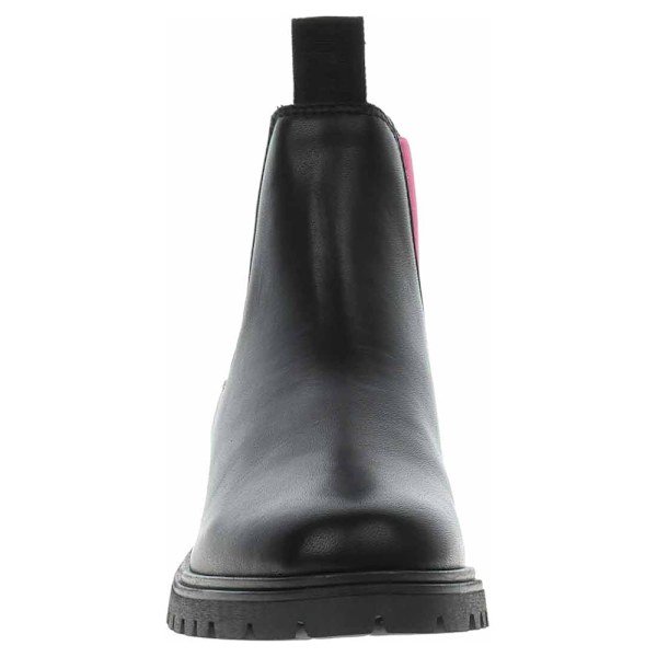Chelsea støvler Tamaris Blk Lea.-fuxia Sort 37