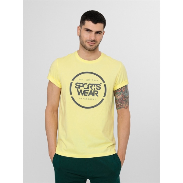 T-shirts 4F TSM035 Gul 179 - 182 cm/L