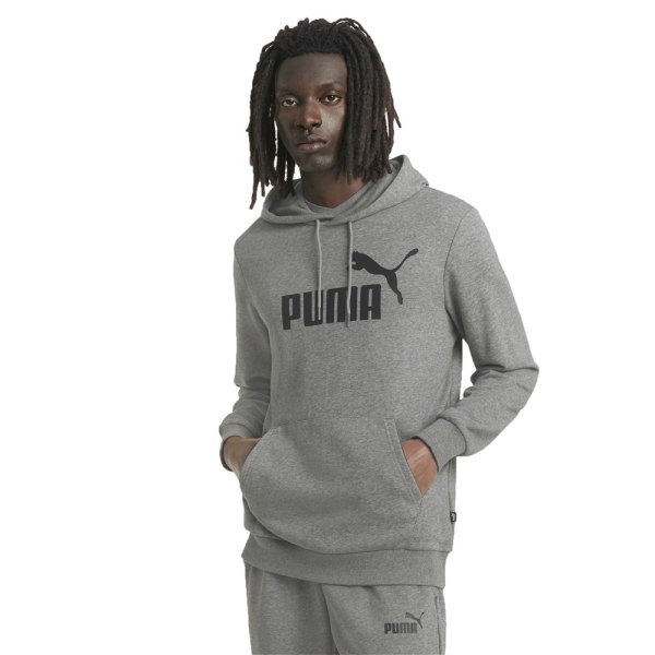 Puserot je Fleecet Puma Ess Big Logo Hoodie Harmaat 188 - 191 cm/XL