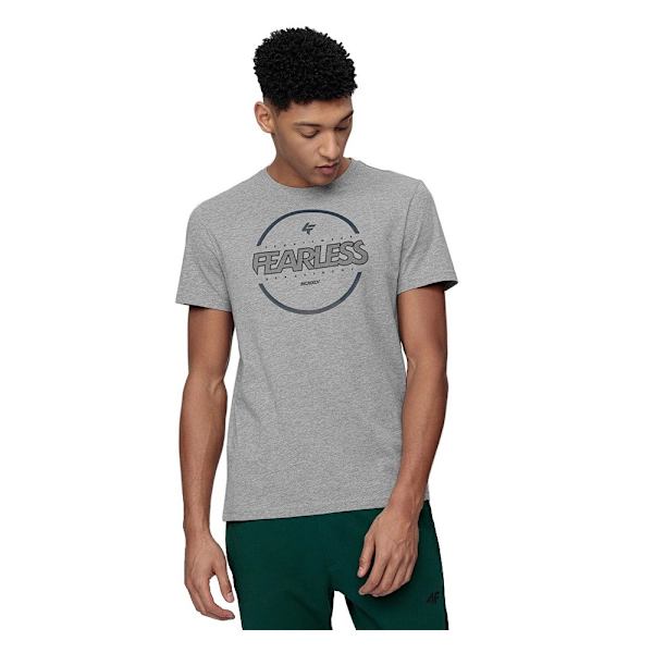 T-shirts 4F TSM015 Grå 182 - 185 cm/XL