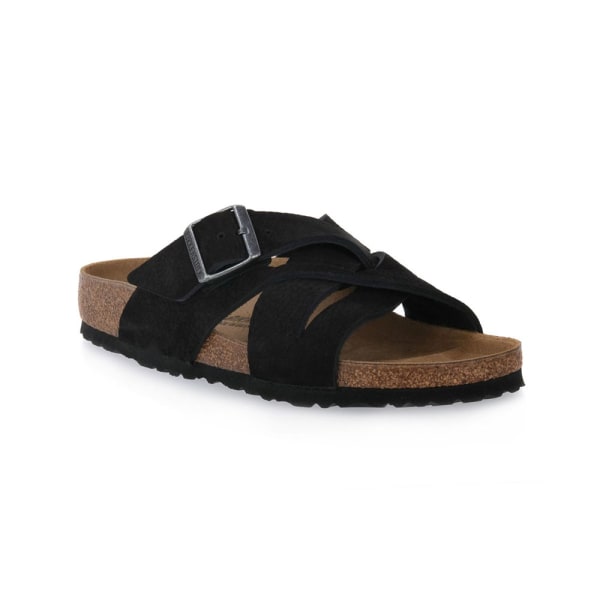 Tofflor Birkenstock Lugano Desert Buck Lea Calz S Svarta 42