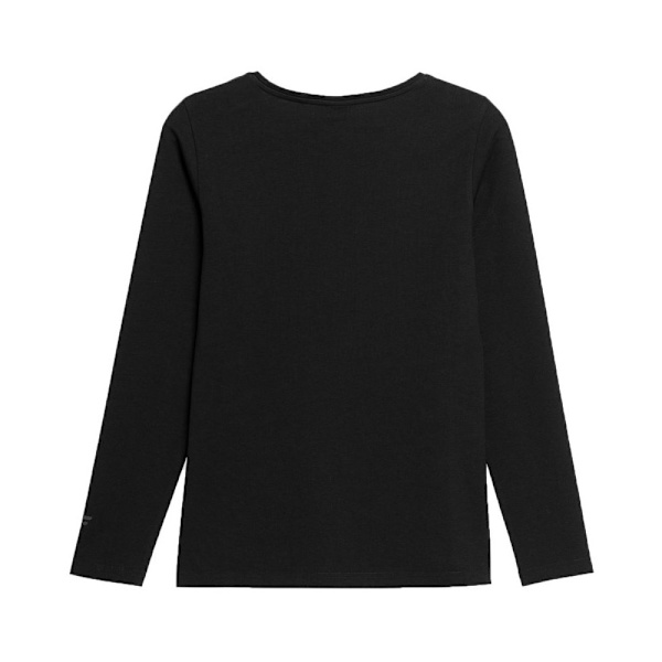 T-paidat 4F Longsleeve F167 W 20s Mustat 162 - 165 cm/XS