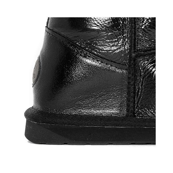 Saapikkaat Emu Australia Botki Damskie Aarons Glossy Black Mustat 40