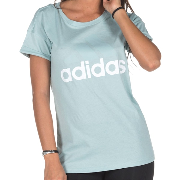 T-paidat Adidas Ess Linear Tee Vaaleansiniset 152 - 157 cm/XS