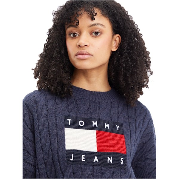 Trøjer Tommy Hilfiger Tjw Bxy Center Flag Flåde 173 - 177 cm/L
