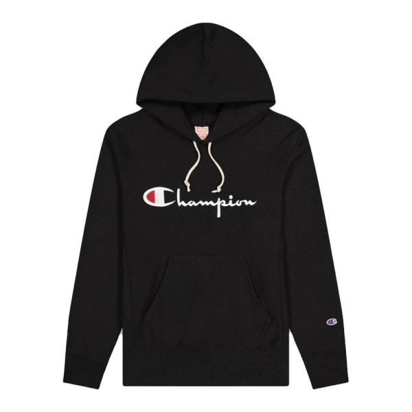 Sweatshirts Champion Reverse Weave Script Logo Hooded Sweatshirt Svarta 178 - 182 cm/M