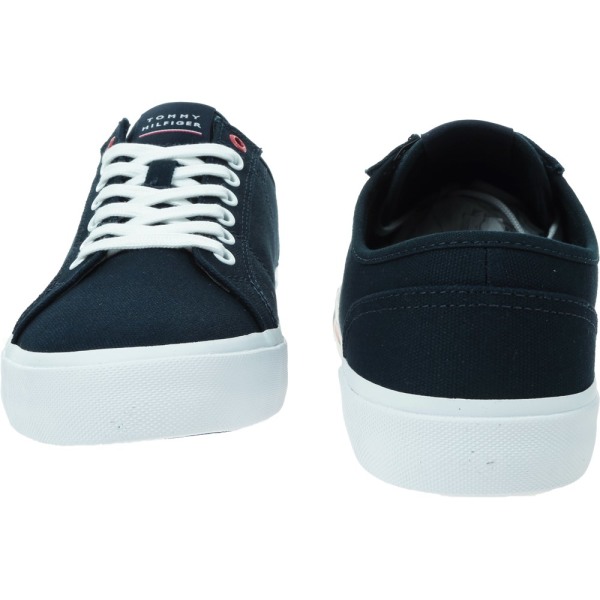 Lenkkitossut Tommy Hilfiger Core Corporate Vulc Canvas Mustat 44