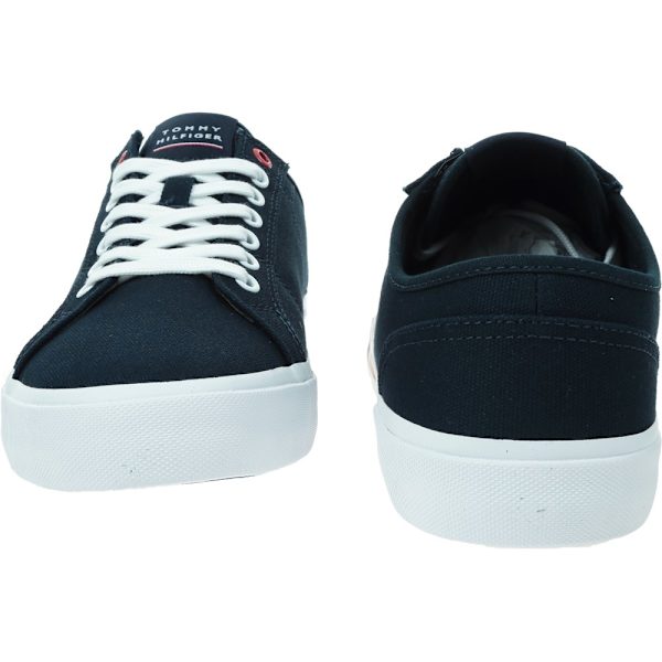 Tennisskor Tommy Hilfiger Core Corporate Vulc Canvas Svarta 44