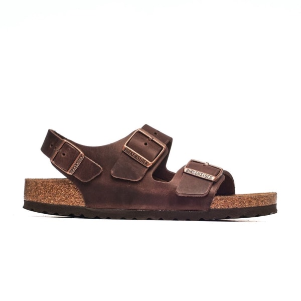 Sandaalit Birkenstock Milano Habana Naturleder Ruskeat 45