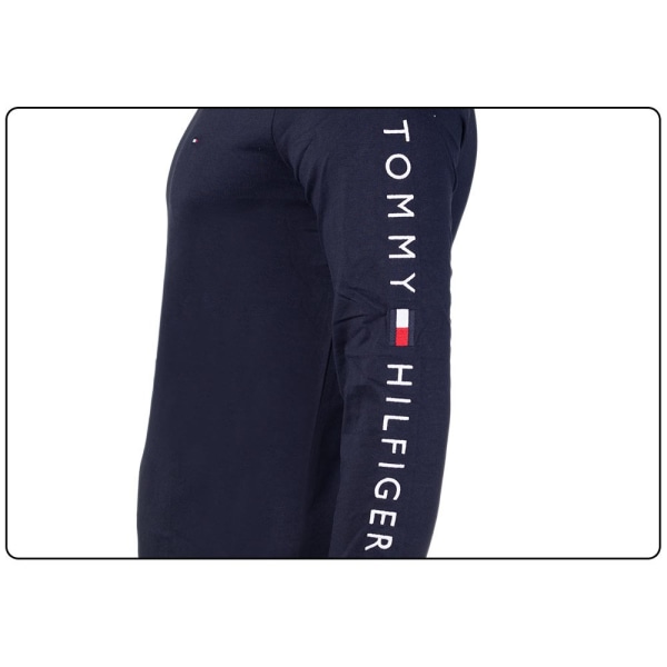 T-paidat Tommy Hilfiger Tommy Logo Tummansininen 169 - 173 cm/S