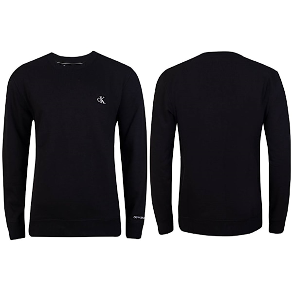 Puserot je Fleecet Calvin Klein Essential Reg CN Mustat 192 - 193 cm/XL