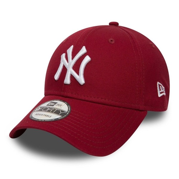 Hatut New Era 9FORTY Mlb New York Yankees Essential Tummanpunainen Produkt av avvikande storlek