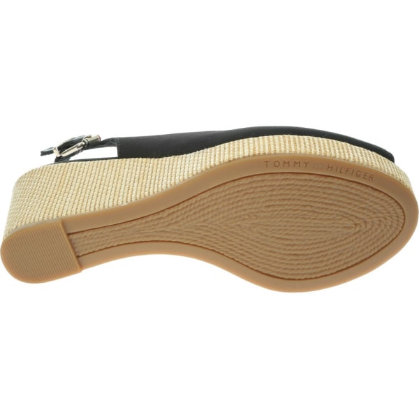 Sandaalit Tommy Hilfiger Iconic Elba Sling Back Wedge Mustat 41