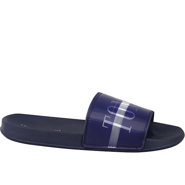 Tofflor Tommy Hilfiger Holographic Pool Slide Röda,Vit,Grenade 35