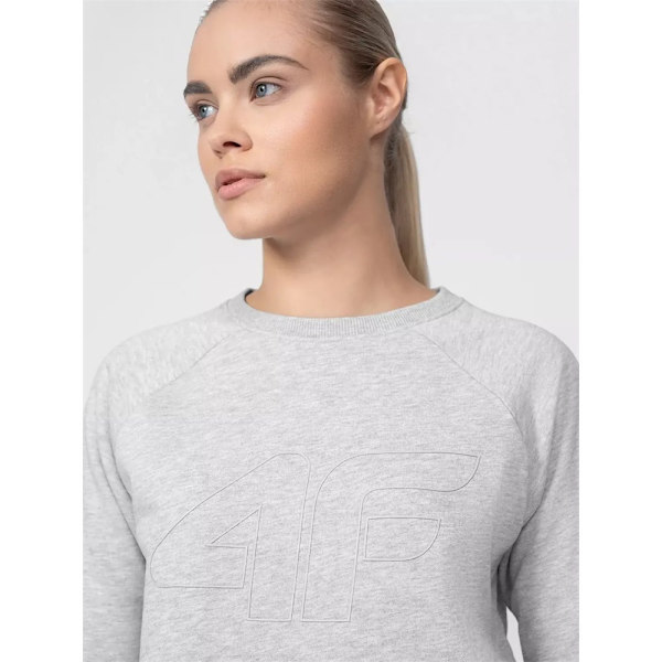 Puserot je Fleecet 4F SS23TSWSF370CHODNYJASNYSZARYMELAN Harmaat 168 - 171 cm/M