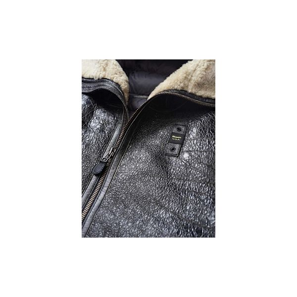 Jakker Blauer Kurtka Skóra Męska BLUL01173 Brun 183 - 187 cm/L