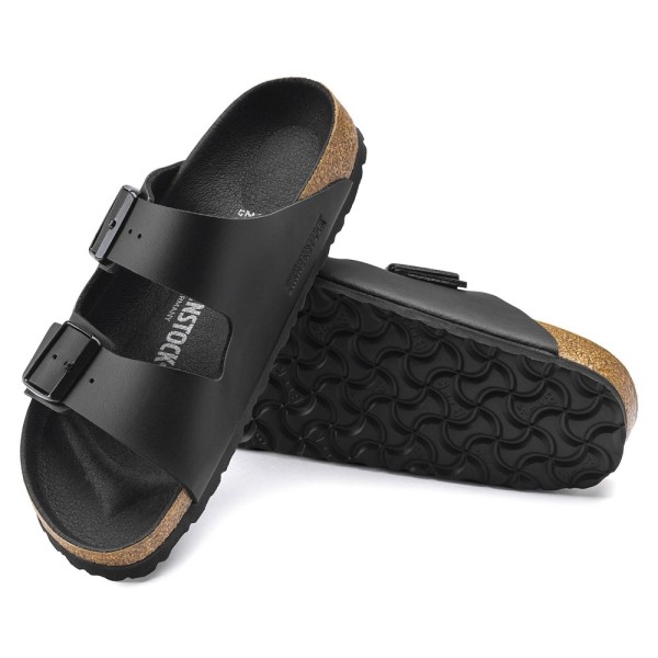 Tøffel Birkenstock Arizona Birkoflor Sort 43