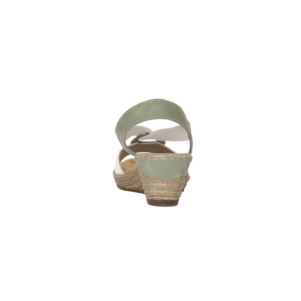 Sandaler Rieker 624H680CWH Silver,Vit 40
