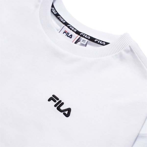 Puserot je Fleecet Fila Wmn Calandra Cropped LS Shirt Valkoiset 158 - 162 cm/XS