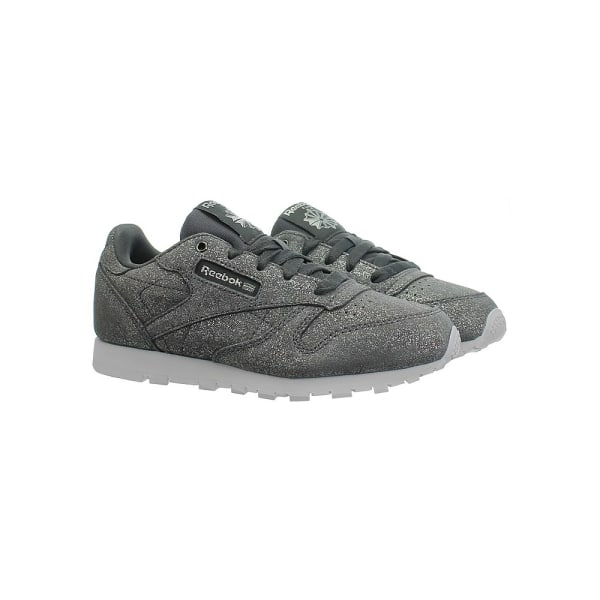 Lågskor Reebok Classic Leather Kids Silver,Gråa 32