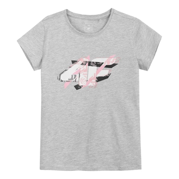 T-shirts 4F JTSD002A Grå 146 - 151 cm
