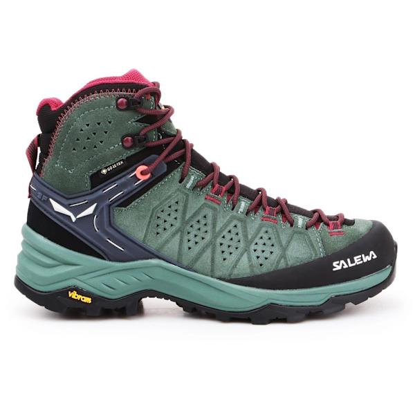 Sko Salewa WS Alp Trainer 2 Mid Gtx Sort,Grøn 38.5