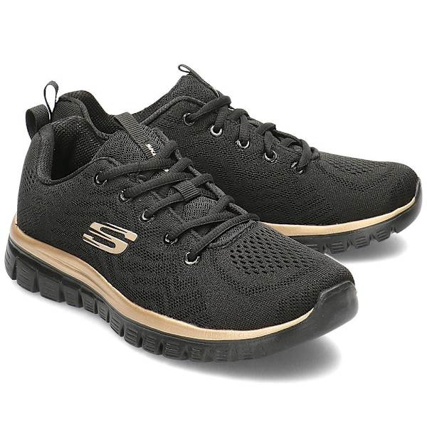 Puolikengät Skechers Get Connected Mustat 38.5