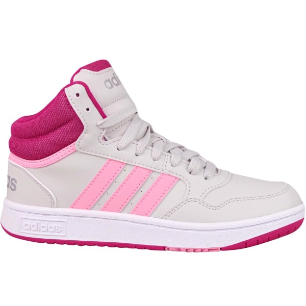 Sko Adidas Hoops Mid 30 K Pink,Creme 38