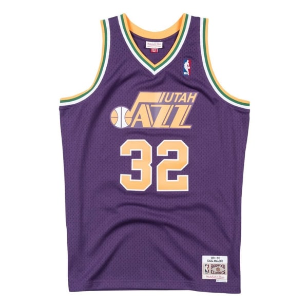 Shirts Mitchell & Ness Nba Karl Malone Utah Jazz Swingman Jersey Lila 173 - 177 cm/S