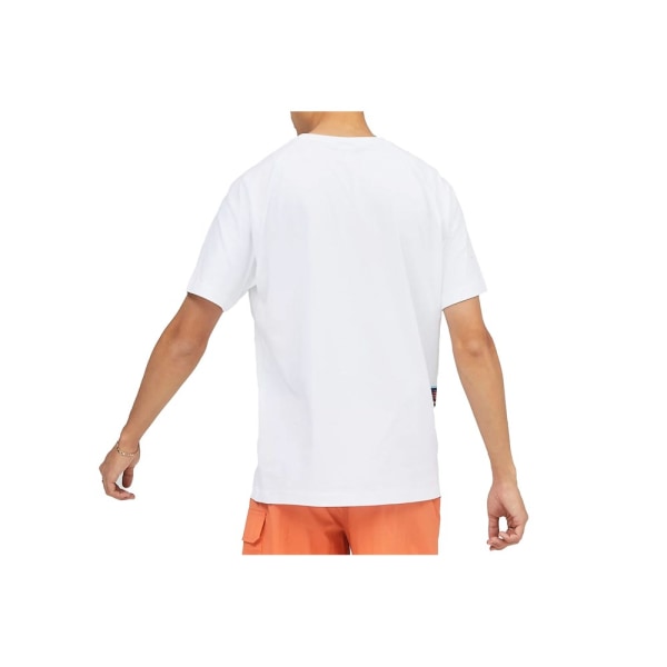 T-shirts New Balance MT21564WT Hvid 180 - 182 cm/XL