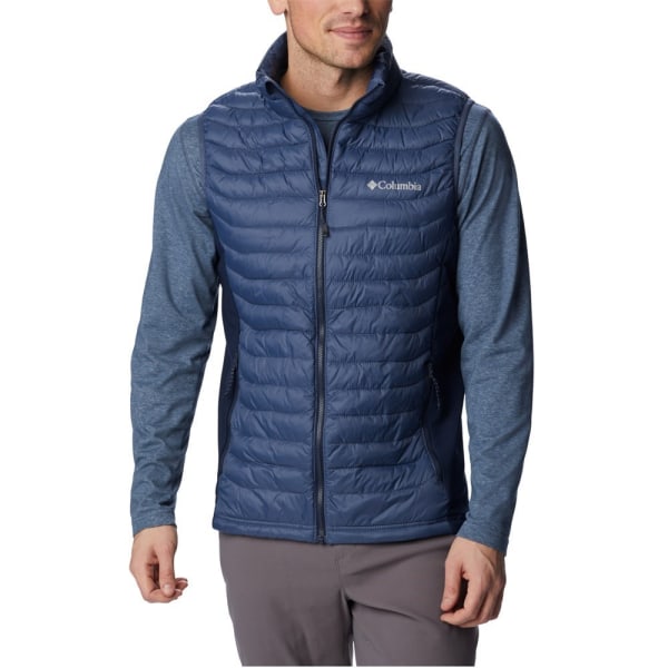 Jackor Columbia Powder Pass Vest Blå 188 - 192 cm/XL