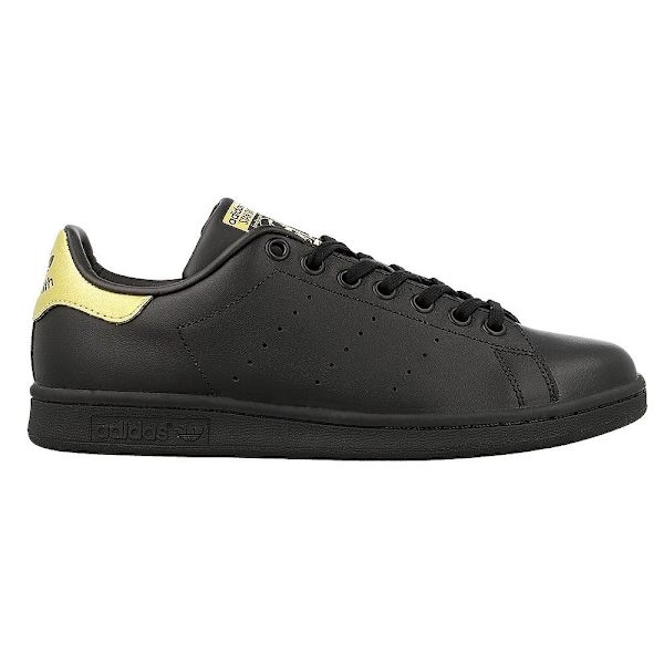 Kondisko Adidas Stan Smith J Sort,Guld 36