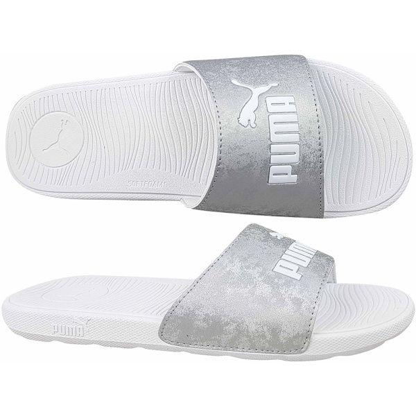 Tofflor Puma Cool Cat 20 Wns Silver,Vit 37