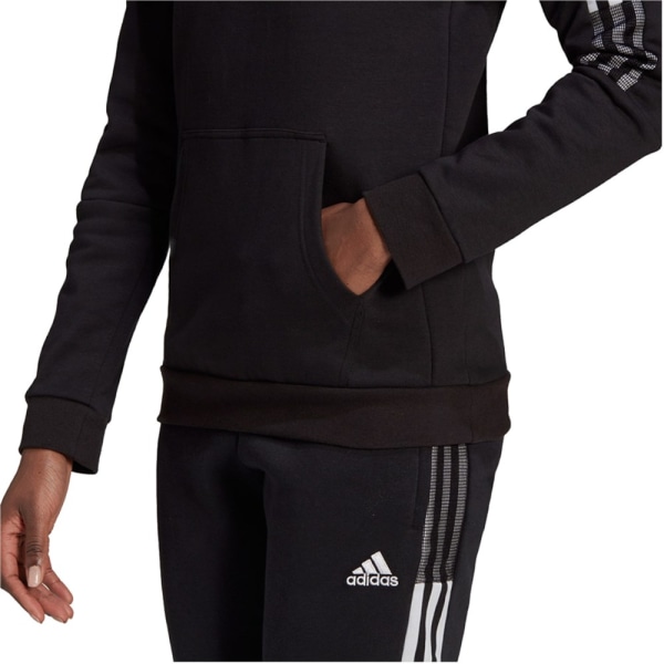 Puserot je Fleecet Adidas Tiro 21 Sweat Hoodie Mustat 152 - 157 cm/XS