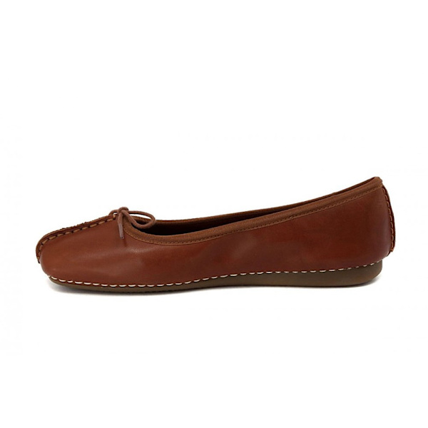 Ballerinat Clarks Freckle DK Tan Ruskeat 39