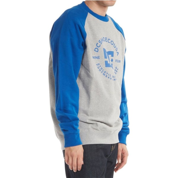 Sweatshirts DC Bluza Bez Kaptura Star Pilot Z Logo Prosta Blå,Grå 147 - 155 cm/M