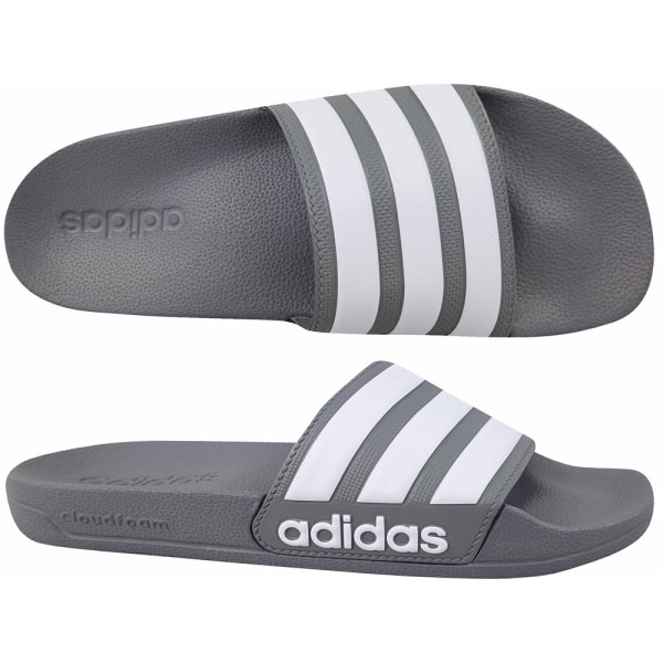 Rantakengät Adidas Adilette Valkoiset,Mustat 37 1/3