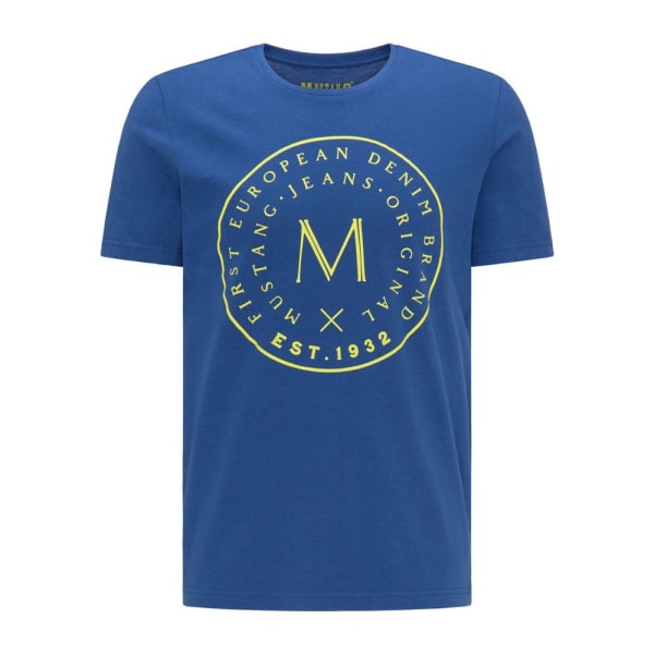 T-shirts Mustang Alex Print Blå 170 - 175 cm/M