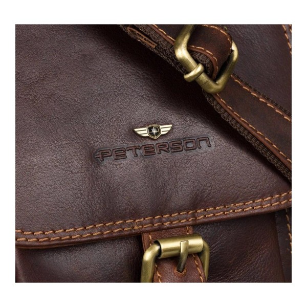 Käsilaukut Peterson TorbaskrzanaPTNTB012COMCOGNAC55001 Ruskeat