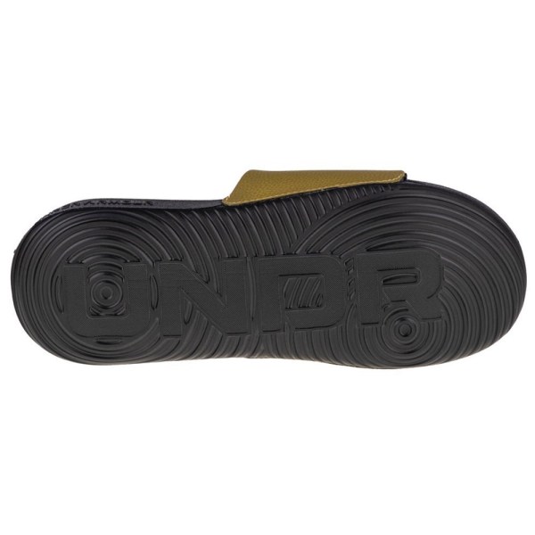 Tofflor Under Armour Ansa Fixed Slides Grafit,Gula 40.5